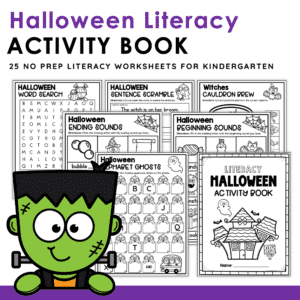 Halloween literacy activities for kindergarten