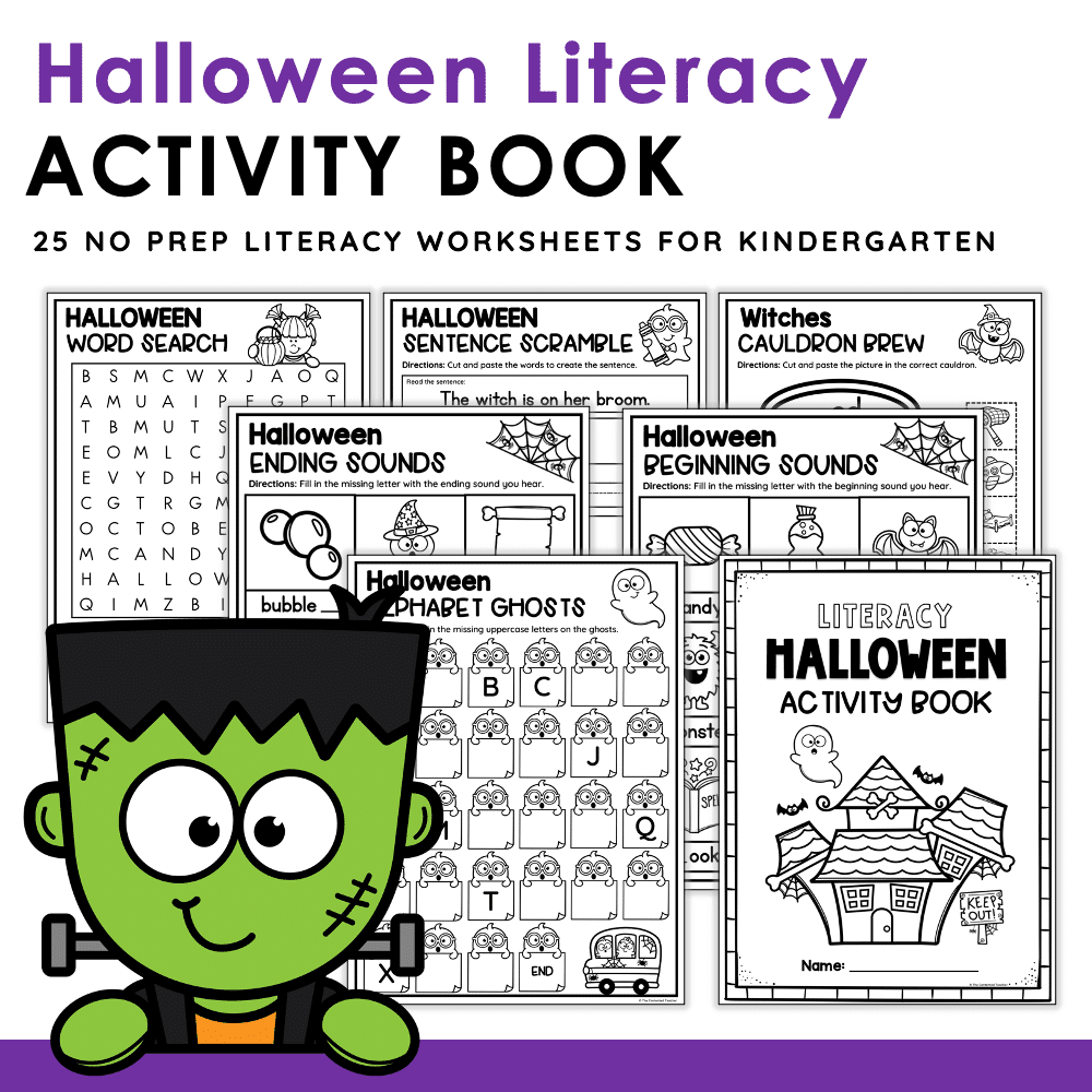 Halloween literacy activities for kindergarten