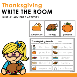 Thanksgiving Write the Room